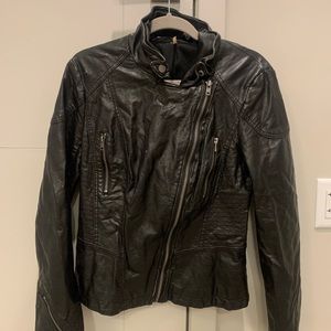 Free People Real Leather Jacket, Size 12.